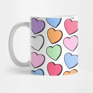 Love heart pattern 1 Mug